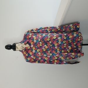 Emmett Switzerland floral blouse size XL